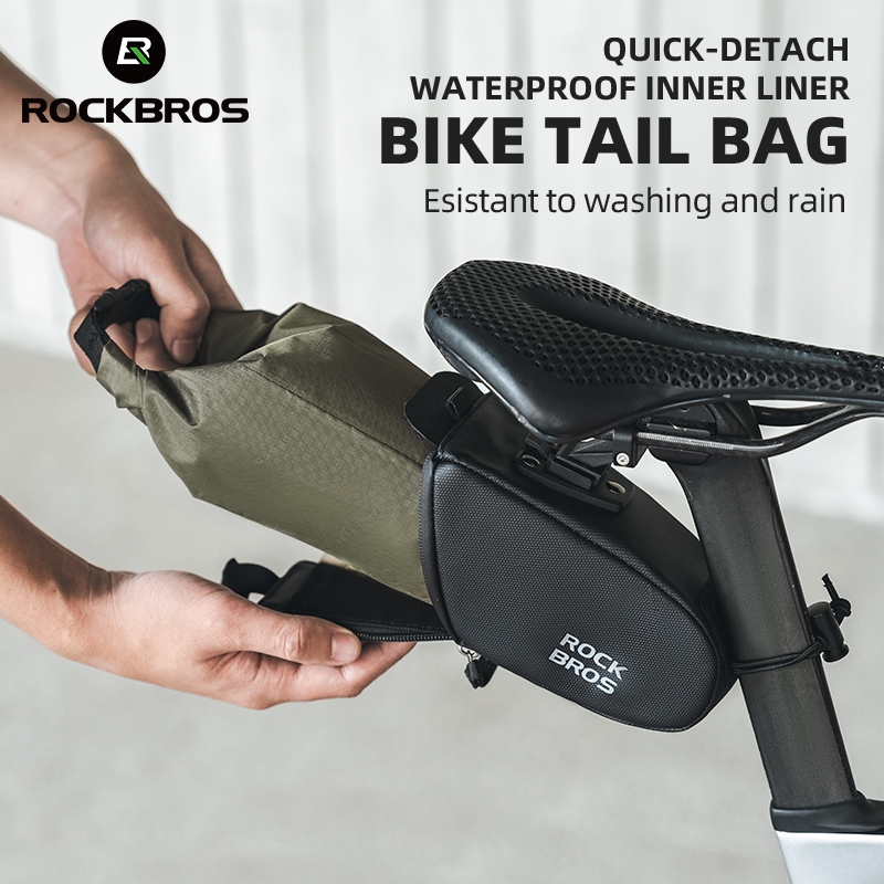ROCKBROS Bicycle Bag Waterproof Tail Bag Expanded Split Rear Saddle Bag