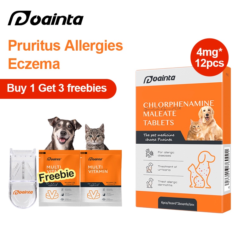 PUAINTA Anti Allergy Itch Relief for Dogs and Cats Itchy Skin Allergy
