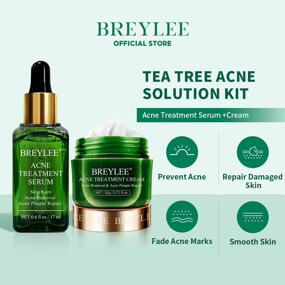 BREYLEE Acne Treatment Serum Cream Spots Pimple Removal Essence Anti