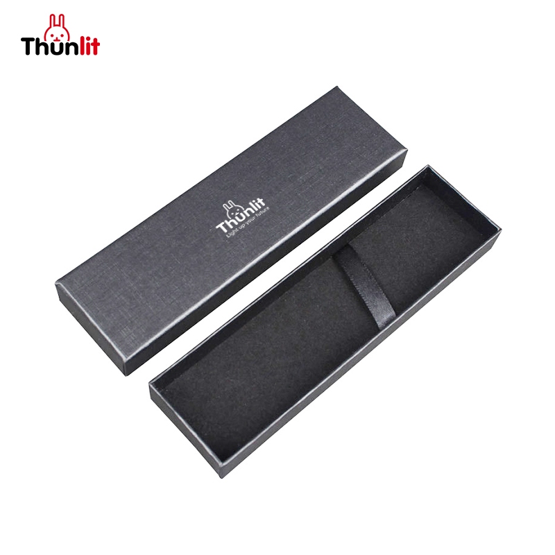 Thunlit Pen Gift Box Wholesale Black Paper Rigid Cardboard Packaging ...