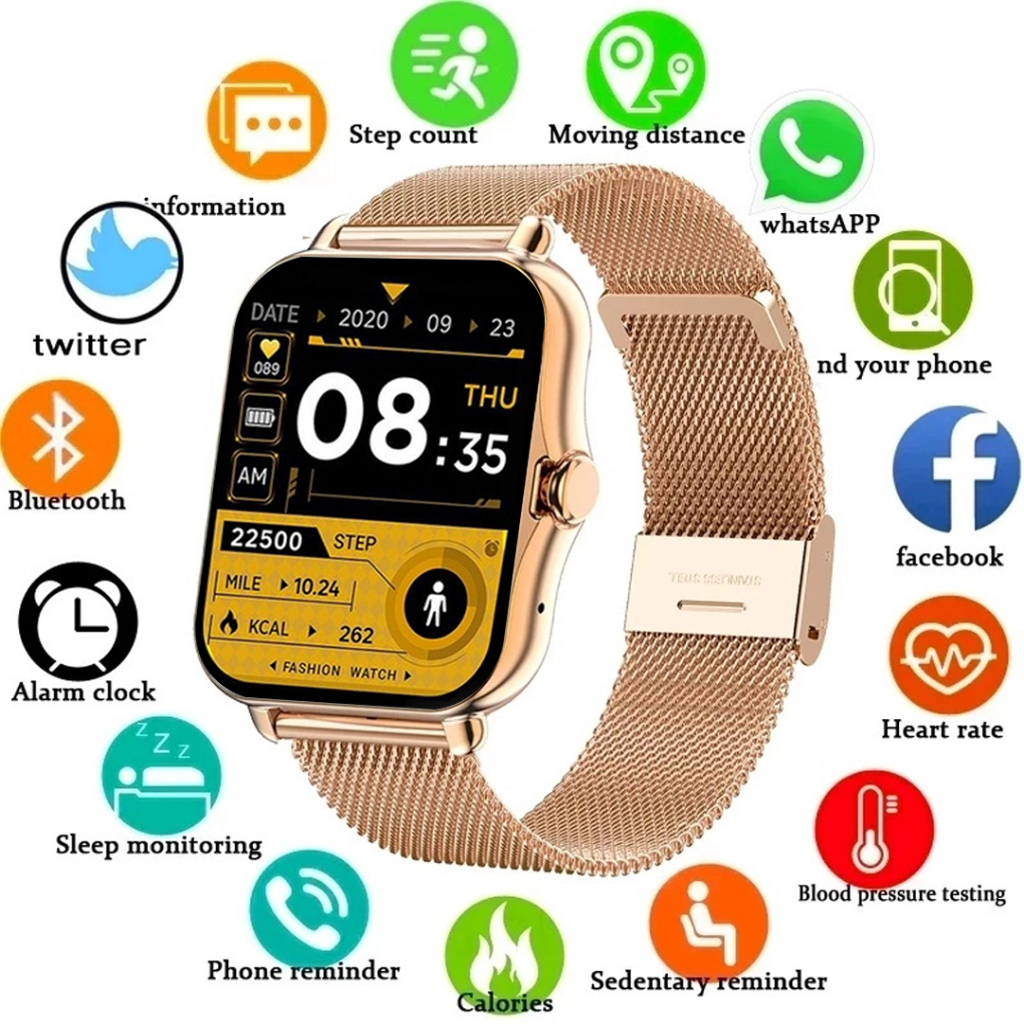 【Local shipment】 Y13 Smart 2024 New Women Men Watch 1.69 Full Touch ...