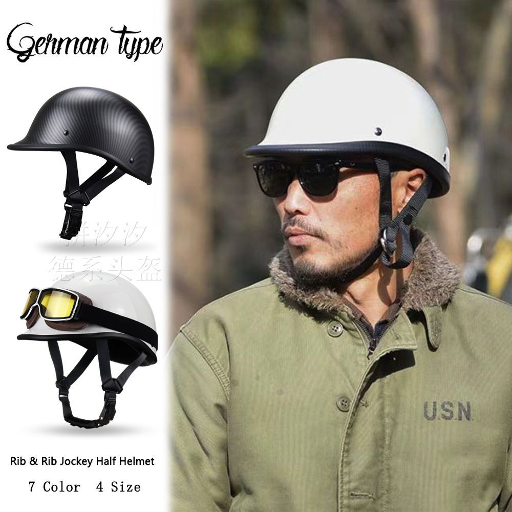 3C Certified Retro Style Motorcycle Half Helmet for Men and Women Harley  Type Half Face Helmet