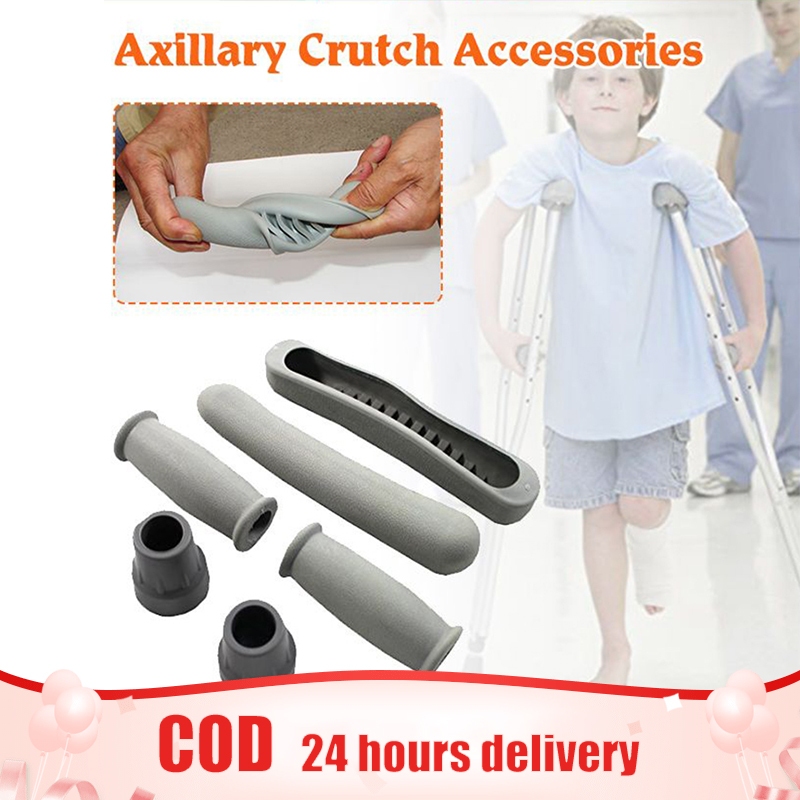 6Pcs/set Axillary Crutch Accessories Kit Pads Replacement Antislip ...