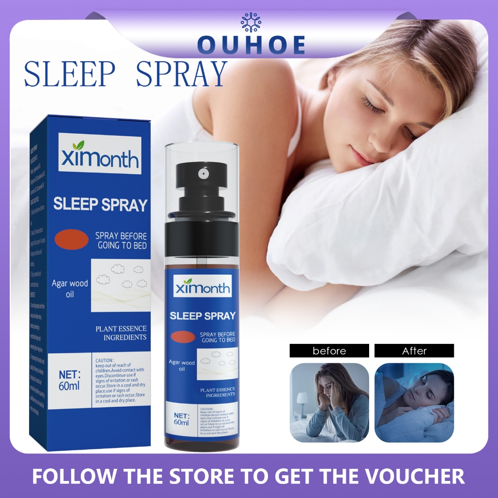 Ximonth Sleep Spray Sleep Mist Oud Agarwood Sleep Spray Soothing Deep