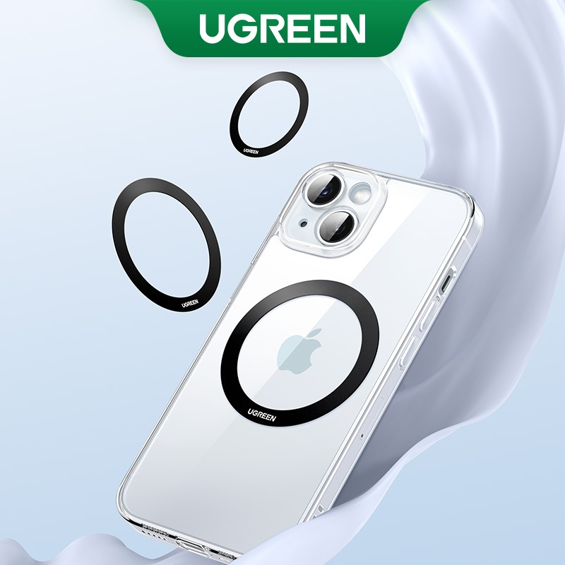 UGREEN 2Pcs Metal Sticker For Wireless Charger Metal Plate Ring For