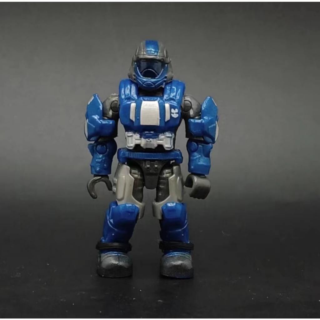 Mega Bloks Mega Bloks Mega Blue Silver Captain Halo Halo New Version ...