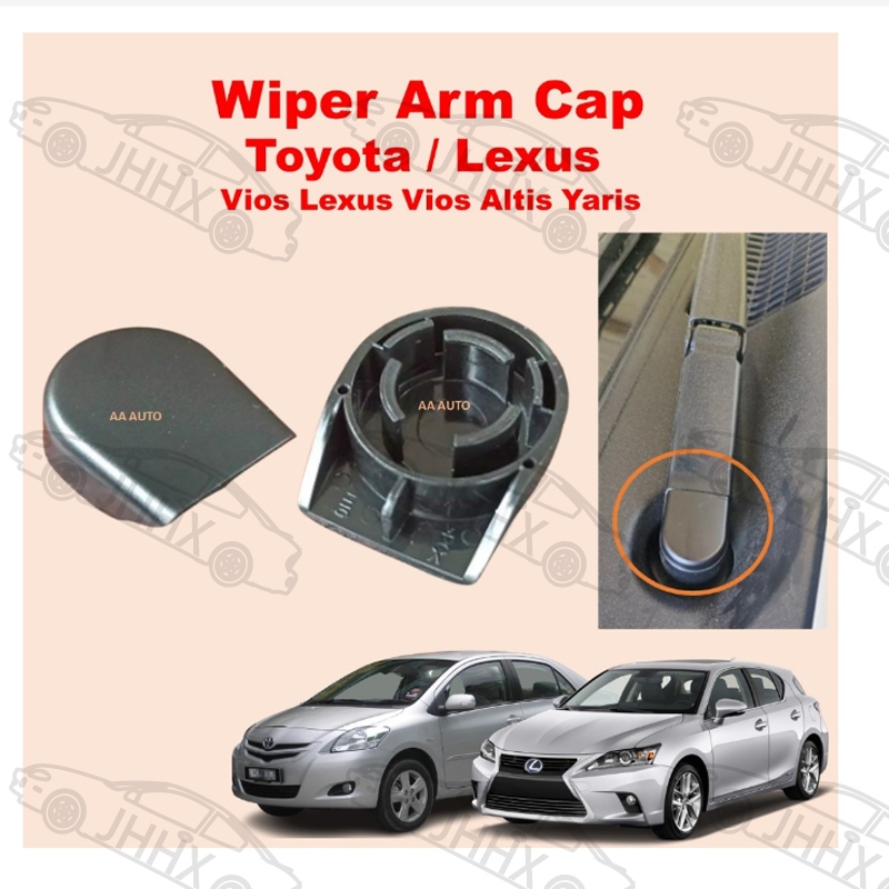 thumbnail image 2 of Front Windshield Wiper Arm Nut Cover Cap For Toyota – 85292-13010 (Left/Right, 1 Piece) 2 of 5
