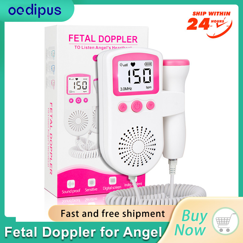 Fetal Doppler Baby Prenatal Heart Rate Detector Doppler Stethoscope ...