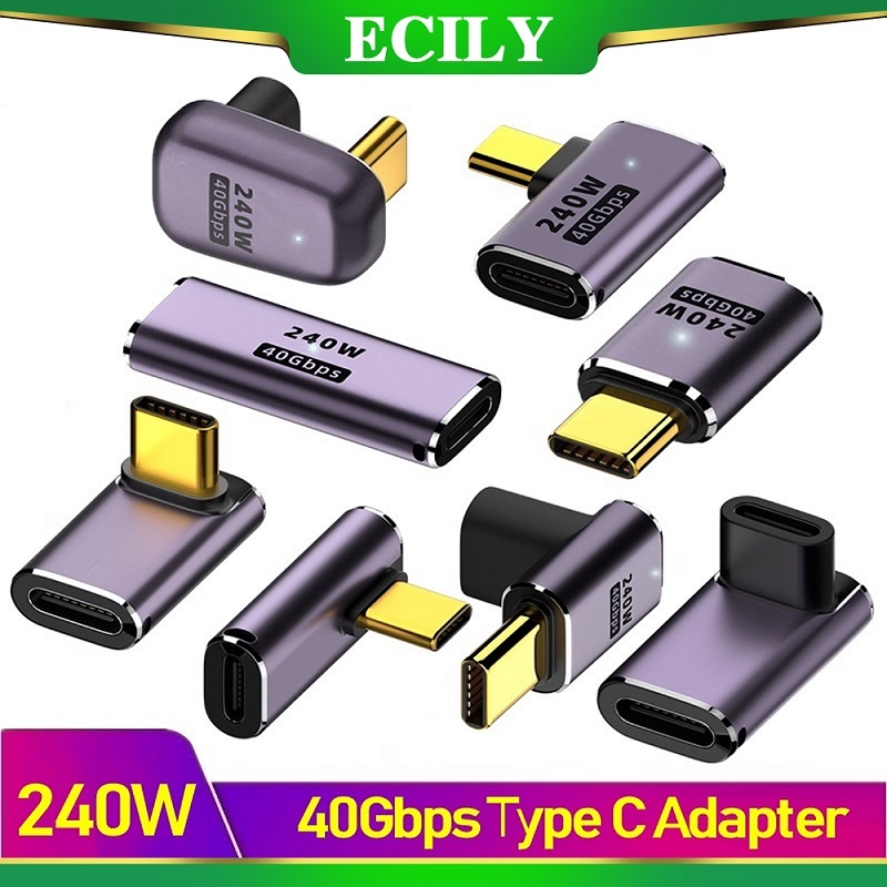 Doudoulie 240W USB Type C Adapter OTG 40Gbps Data Transfer Led ...