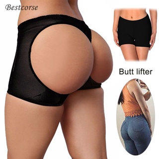 LAZAWG Men Padded Butt Lifter Panties Tummy Control Hip Enhancer Shorts  Push Up Booty Butt Lifting