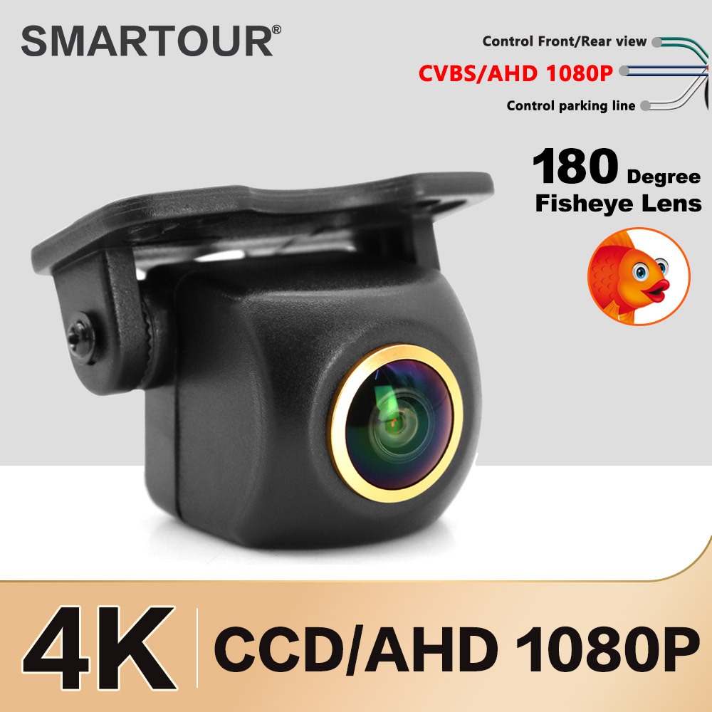 Smartour 180 AHD CCD Vehicle Rear View Camera Car Reverse Black HD ...