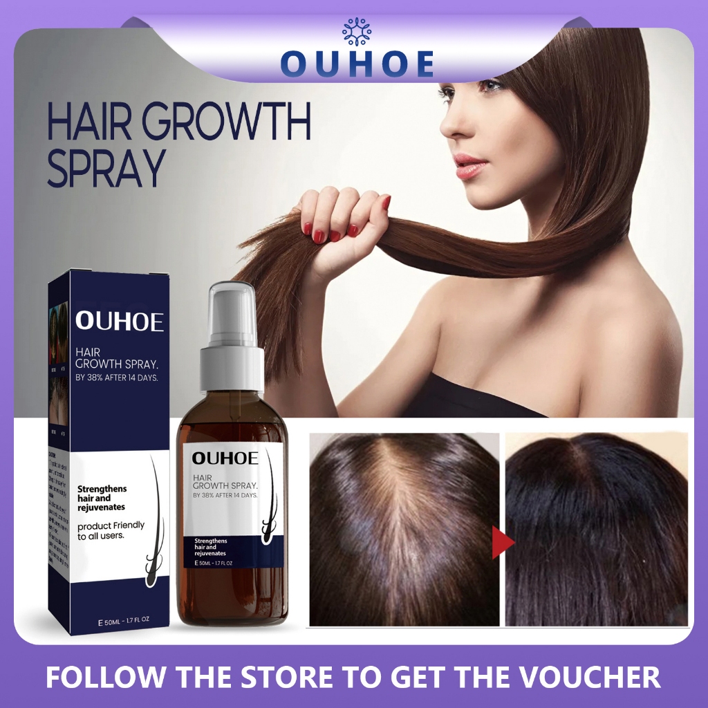 Ouhoe Hair Growth Spray 50ml Anti Hair Loss Serum Repair Follicles 