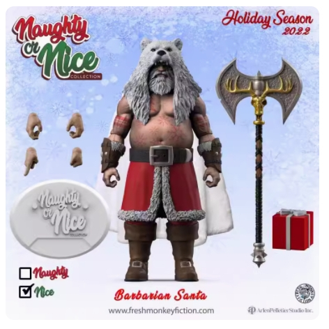 Fresh Monkey Studio 1 / 12 Santa Claus Series 2 Wave Barbarian Old Man ...