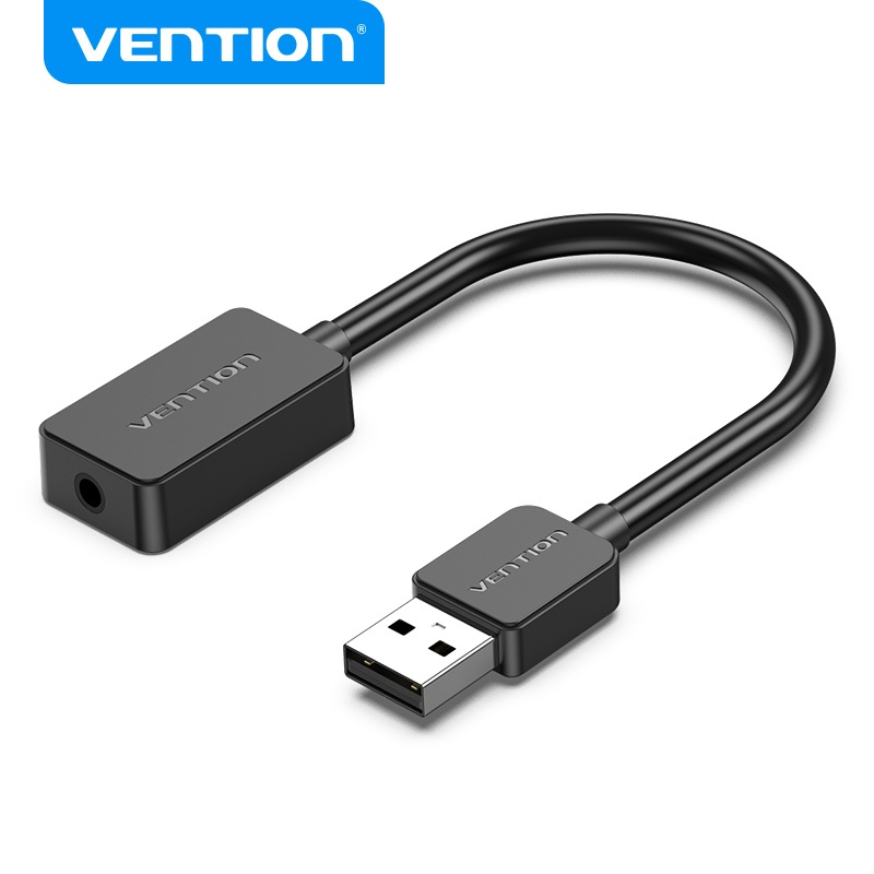 Vention USB Sound Card Headphone Dual Port External Microphone 48K