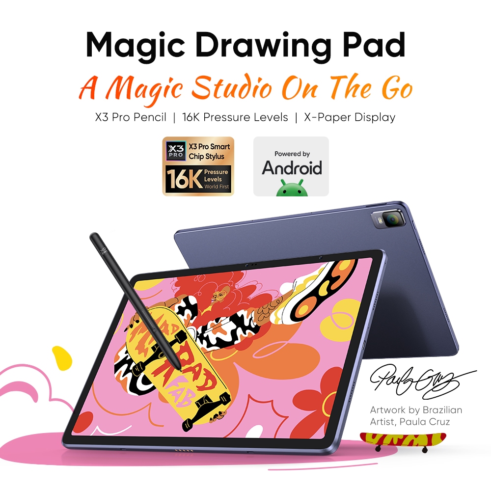 XPPen Magic Drawing Pad With X3 Pro Pencil Support 16K Pressure Levels