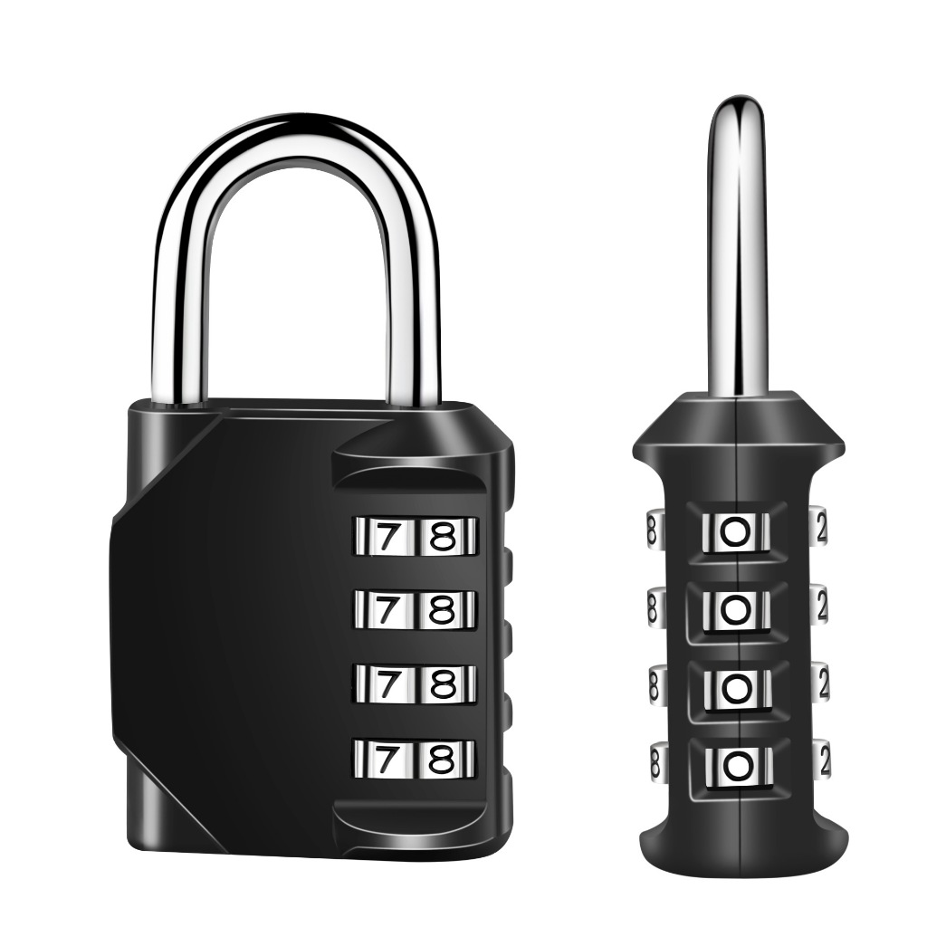 4 Digit Locker Lock Outdoor Waterproof Padlock for School Gym Locker ...