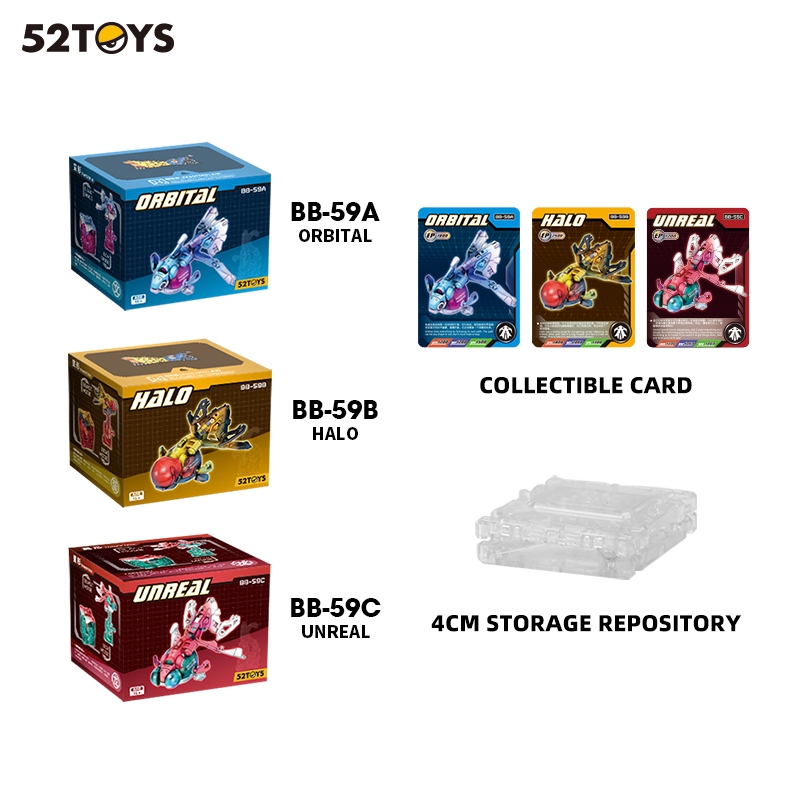 52TOYS Beastbox BB-59A Orbitale | Action Figure Transformers Da Cubo A Pesce Rosso Mecha | Giocattolo Da Collezione In PVC Per Ragazzi - 4