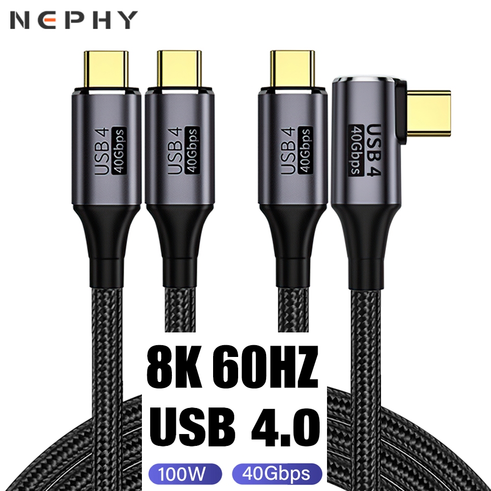 8K @60HZ USB 4.0 Type-C To C Cable Super fast charge cord USBC Wire HD ...