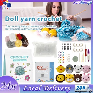 8Pcs Crochet Kit for Beginners Complete Crochet Knitting Kit Adorable ...