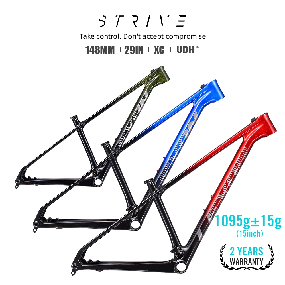 LEXON NEW STRIVE Carbon Bike Frame MTB 29er Mountain 148 12mm Boost Ultralight Carbon Frames 15 17 19inch 29er Bicycle Parts Frameset Shopee Philippines