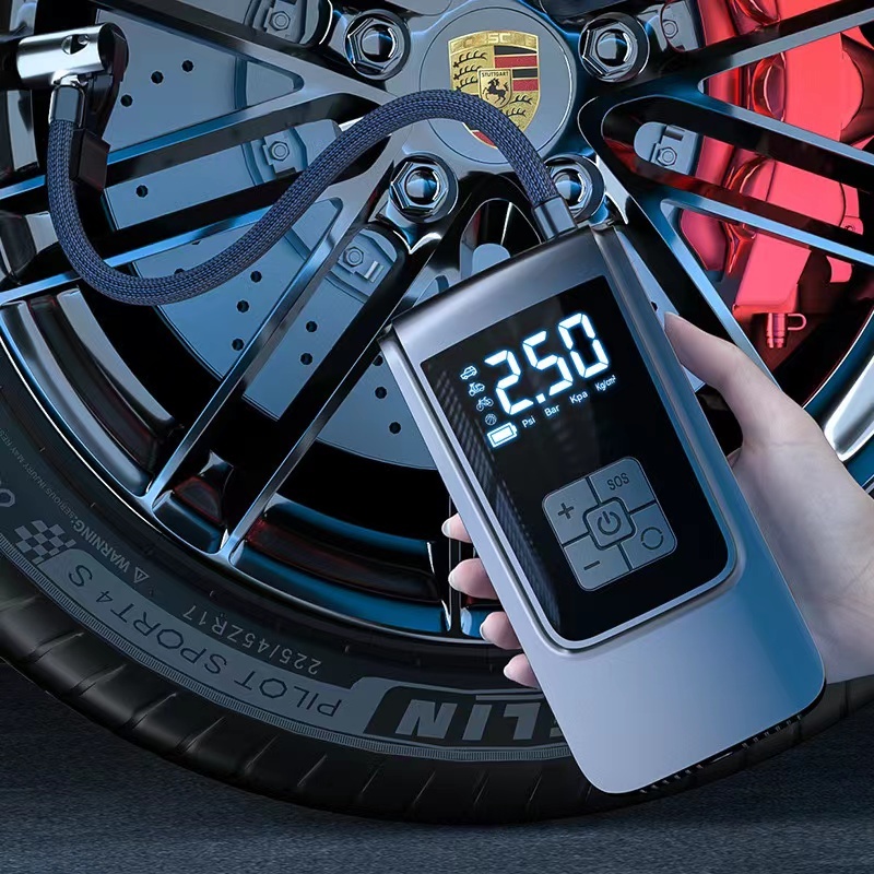 4000mAh Portable Car Wireless Inflation Pump Intelligent Digital ...