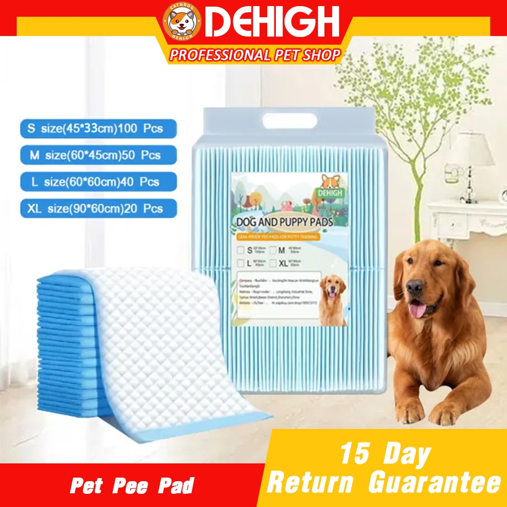 Dog Pee Pad Pet Training Pads Disposable Pee Pads for Dogs Charcoal  Training Pad for Dogs Small Animals (S/M/L/XL)