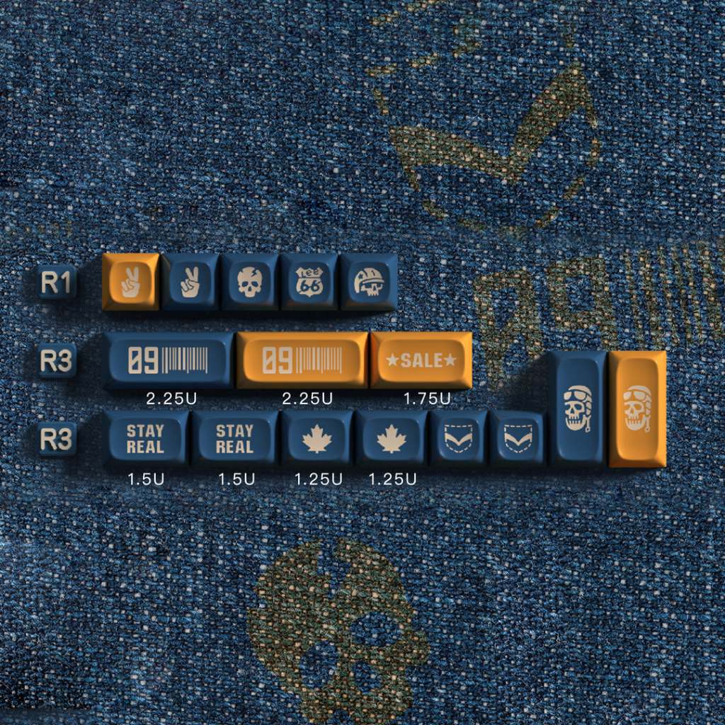 KBDfans JEANS PGA PROFILE KEYCAPS SET Child kit | Shopee Philippines