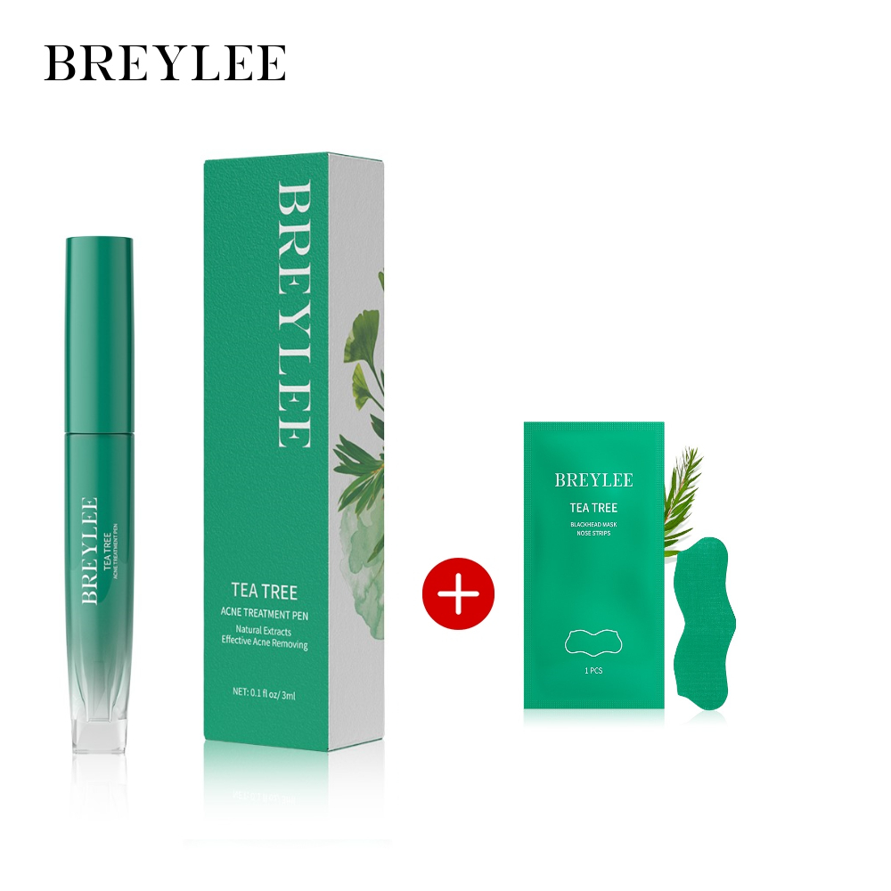 Breylee Tea Tree Piece Acne Treatment Pen Nose Blackhead Removal Facial Treatment Set