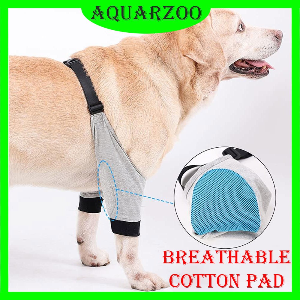 Protective Sleeve Dog Sleeve Bandage AQUARZOO Dog Knee Pads,Golden