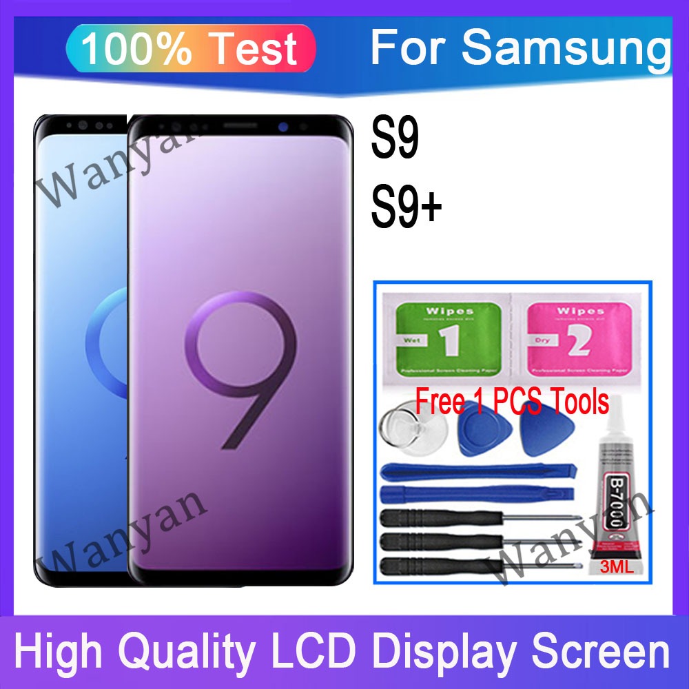 Original Amoled Samsung Galaxy S9 S9 Plus Lcd Display Touch Screen Digitizer With Frame 2139