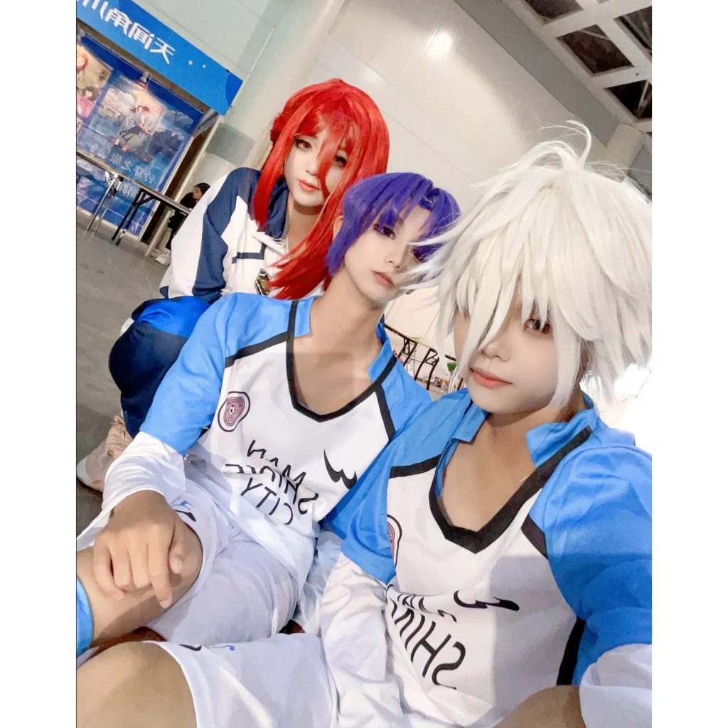 nagi seishiro cosplay blue white costume nagi seishiro blue lock nagi ...