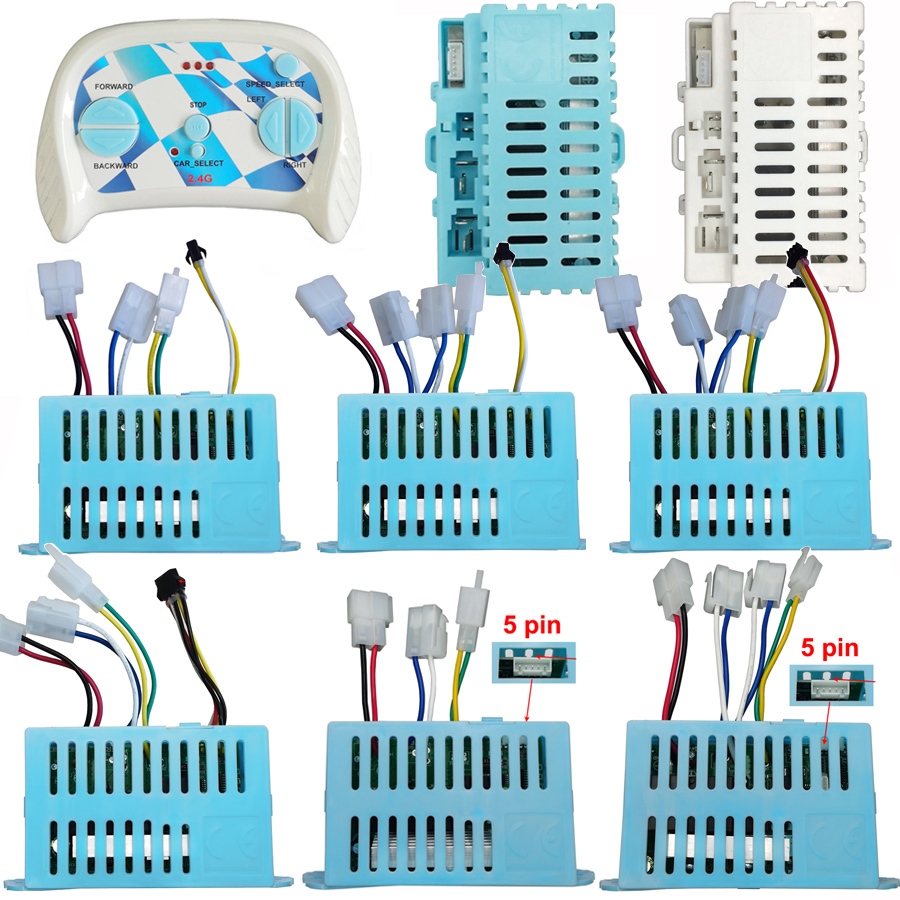 WATTLE Receiver, Children's Electric Car JR1721PWM Controller, DIY 12V Stroller Accessories Smooth Start Receiver Controller Rc Accessories I.64389999
