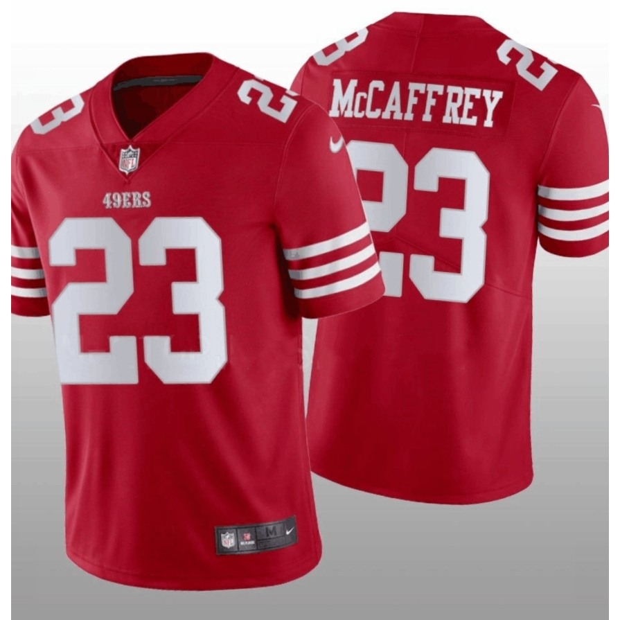 Men's 202324 NFL San Francisco 49ers Jersey Christian McCaffrey Red