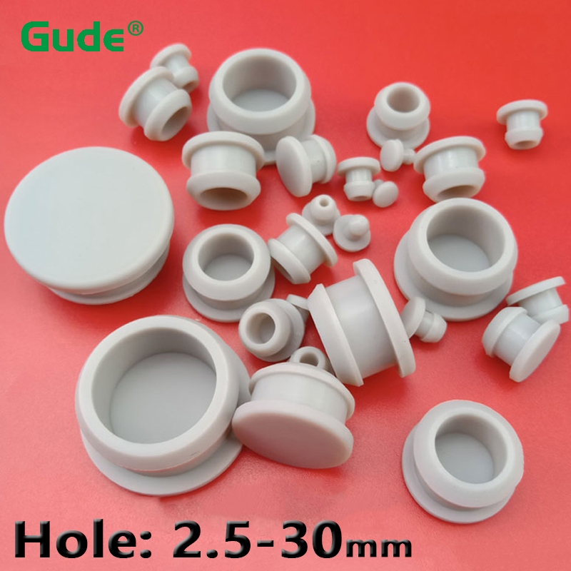 2.5mm -30mm Grey Conical Snap-on Silicone Rubber T Type Plug Blanking ...