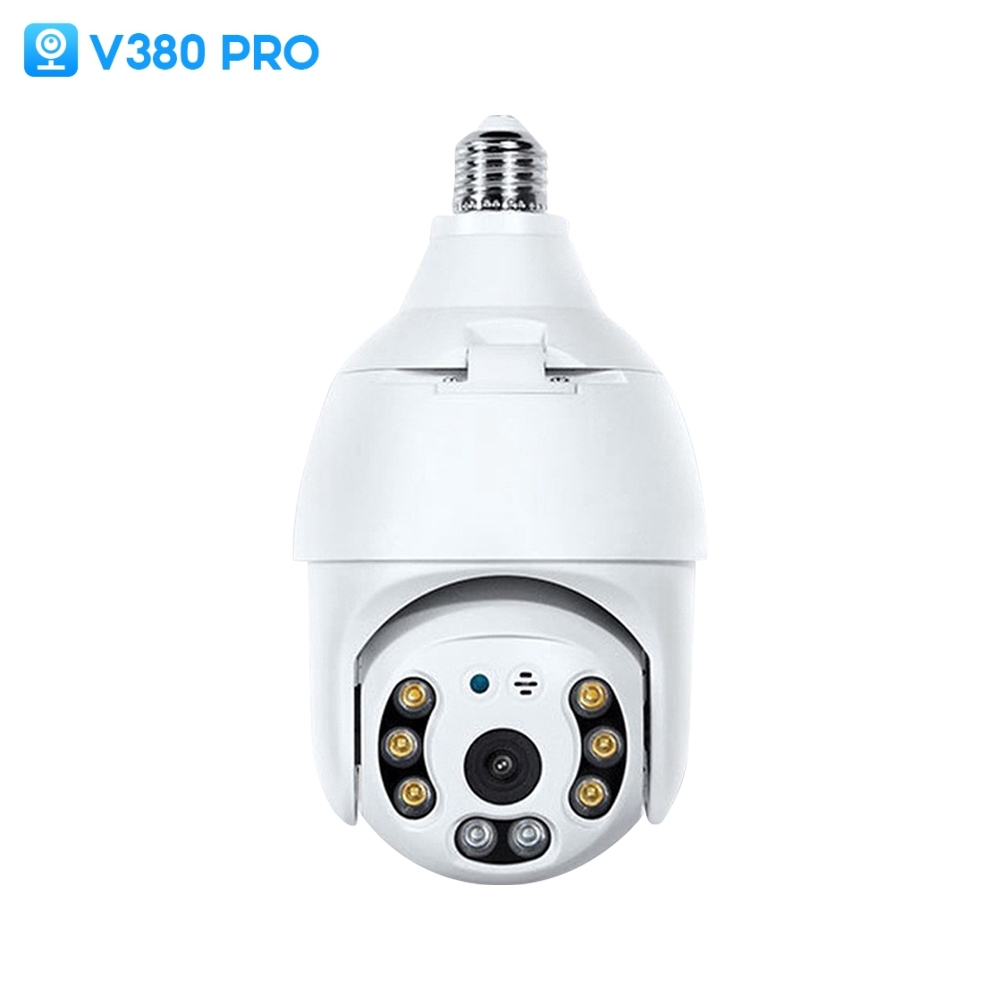 V380 Pro Indoor Light Bulb Camera 360 Wireless CCTV Camera Wifi Connect ...