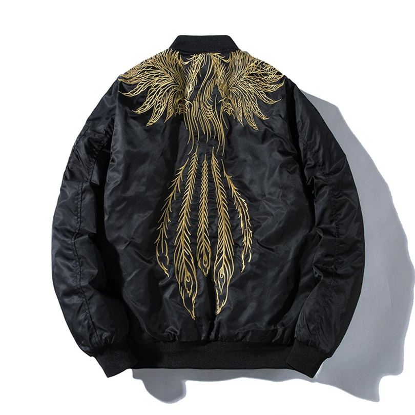 Harajuku Style Baseball Bomber Jacket for Men