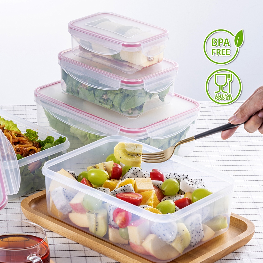 Food Storage Container set 3/5/7pcs with lids kitchen Plastic storage ...