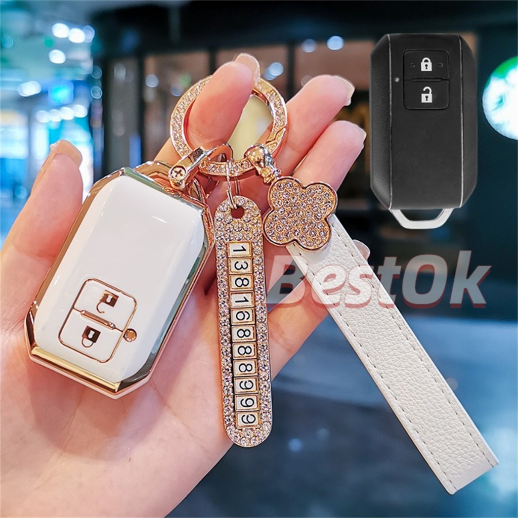 Tpu Key Case Car Remote Cover Fob With Keychain For Suzuki Xl Ertiga