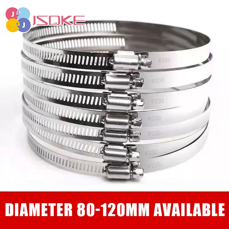 Universal Range Hood Aluminum Smoke Pipe clamp 304 Stainless Steel ...