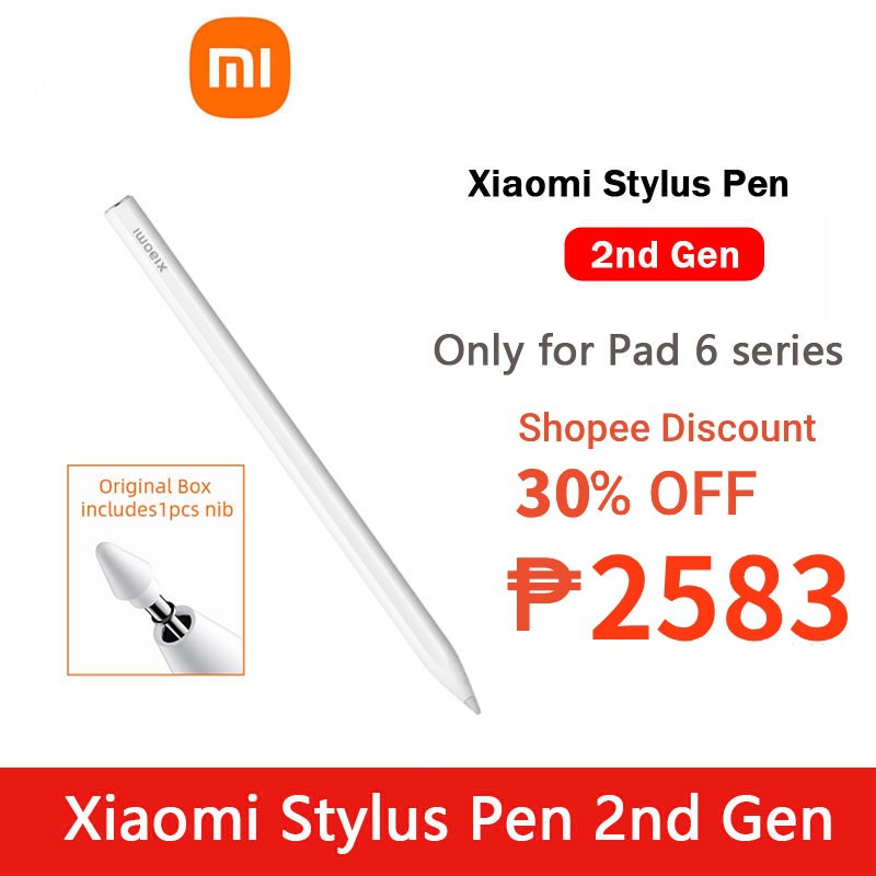 Xiaomi Stylus Pen 2nd Gen For Xiaomi Mi Pad 6/6 pro Pad 5/5 Pro