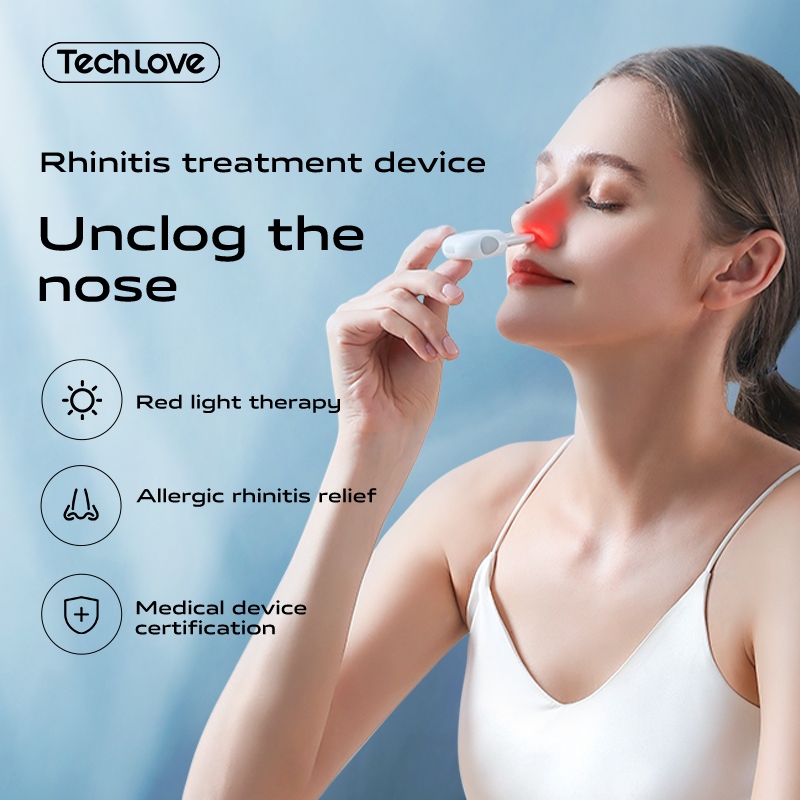Tech Love Rhinitis Therapy Device Red Light Therapy Nasal Inhaler Double Nasal Sinusitis