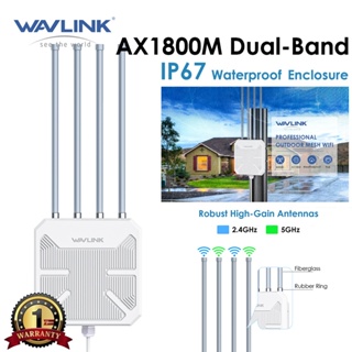 WAVLINK WiFi 6 AX1800M Long Range Outdoor WiFi Mesh Extender/Router/AP/Repeater