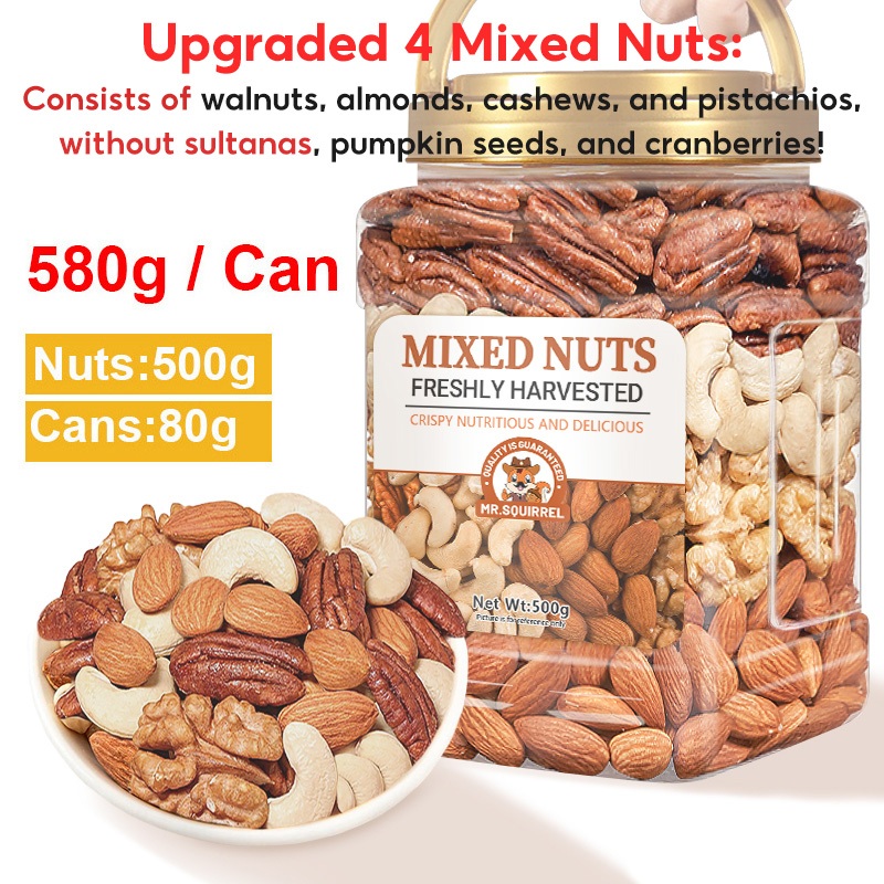 Mr Squirrel Mixed Nuts and Fruits Daily Snacks Mixed Nuts Healthy Snack ...