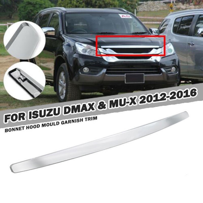 Auto Front Bumper Grille Chrome hood Moulding for isuzu DMAX 2011 2012 ...