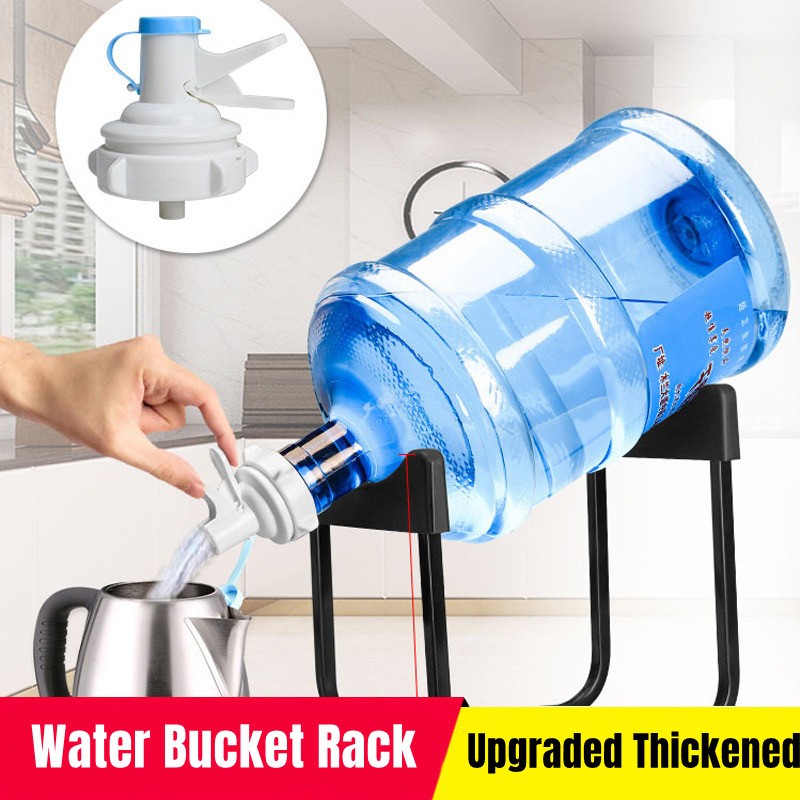 NEZA Water Bucket Holder with Spout Freestanding Water Jug Rack Office ...