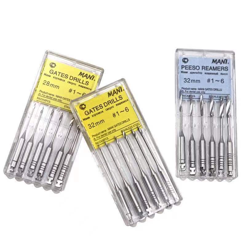 Dental Endodontic Root Canal Drill Gates Glidden Peeso Reamers Rotary