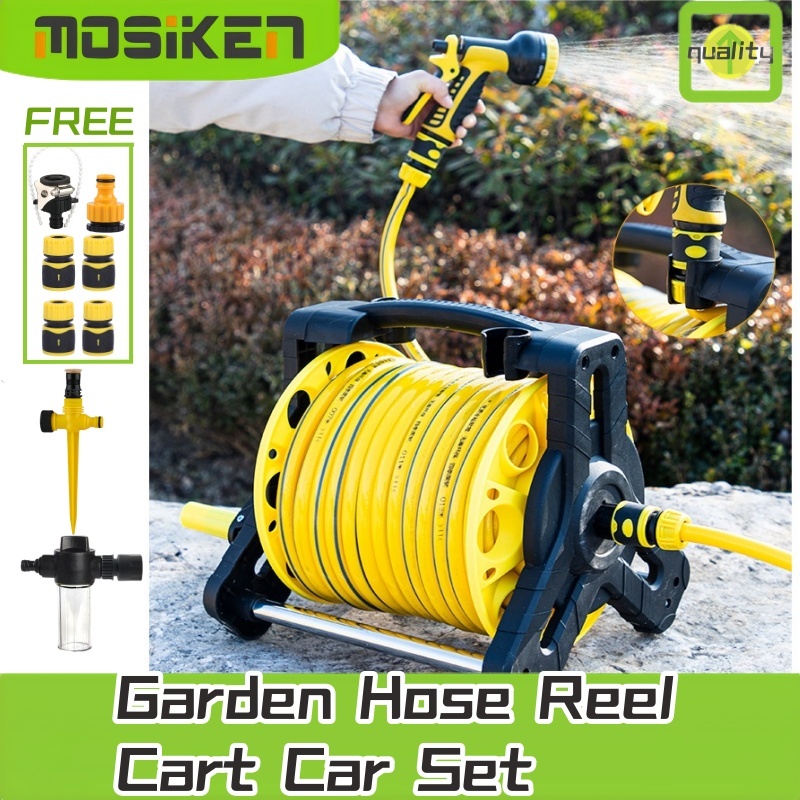 Garden hose reel car set Heavy duty 10/15/20/25/30m garden hose Car ...