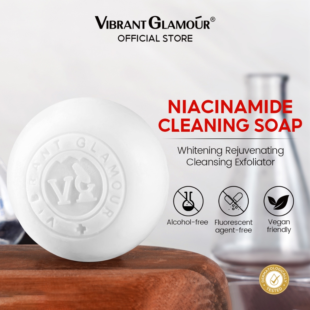 VIBRANT GLAMOUR Niacinamide Whitening Soap Deep Cleansing