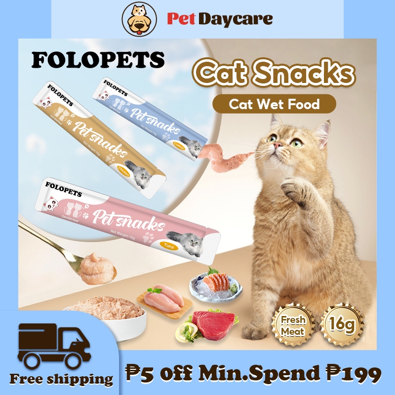 Pet Daycare 16g Cat Snacks Cat Treats Cat Wet Food Cat Kitten Adult Cat Fattening Training