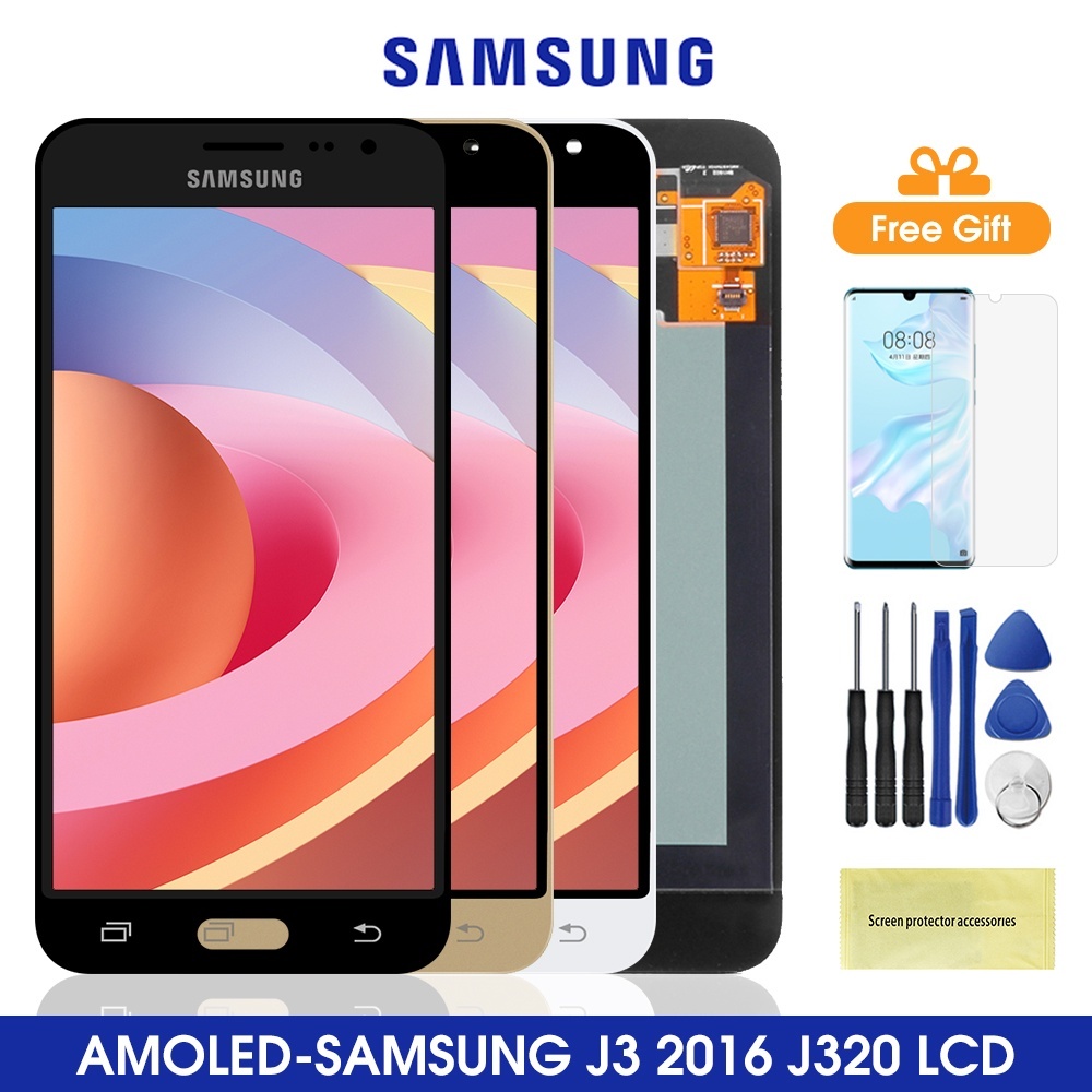 Original LCD For Samsung Galaxy J3 2016 LCD Display Touch Screen ...